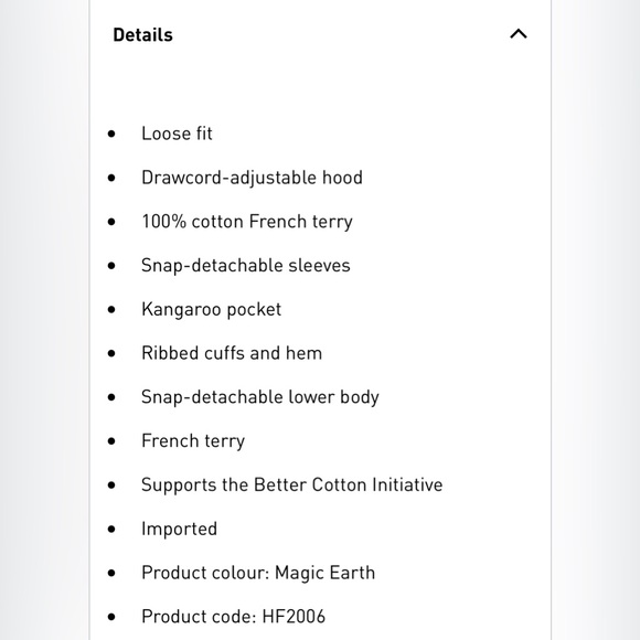 adidas Always Original Snap-Button Hoodie - Picture 10 of 16